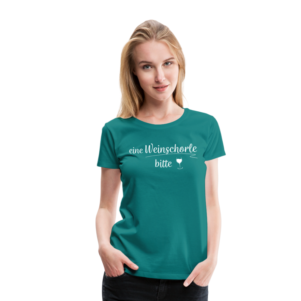 eine Weinschorle bitte - Frauen T-Shirt - Divablau