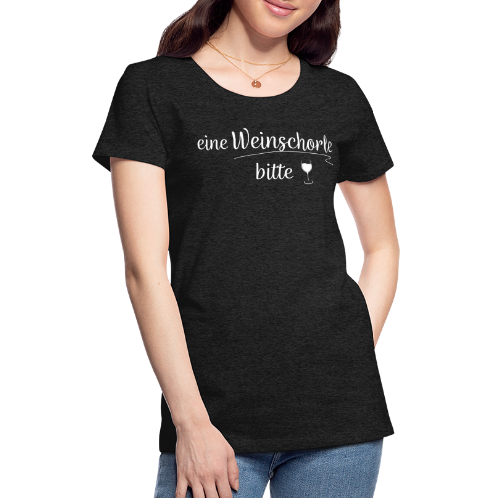 eine Weinschorle bitte - Frauen T-Shirt - Anthrazit