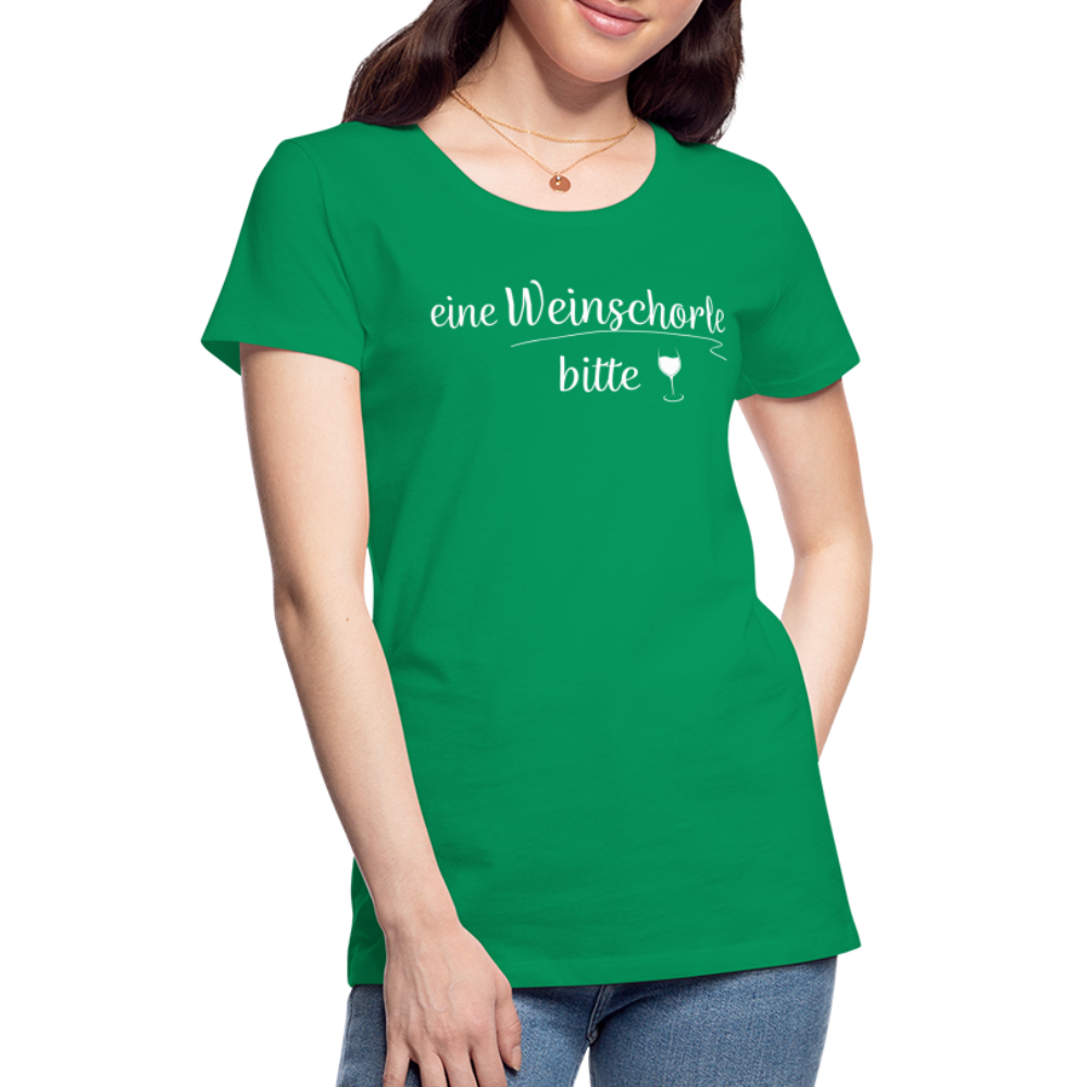 eine Weinschorle bitte - Frauen T-Shirt - Kelly Green