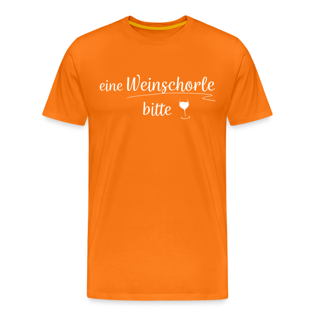 eine Weinschorle bitte - Männer T-Shirt - Orange