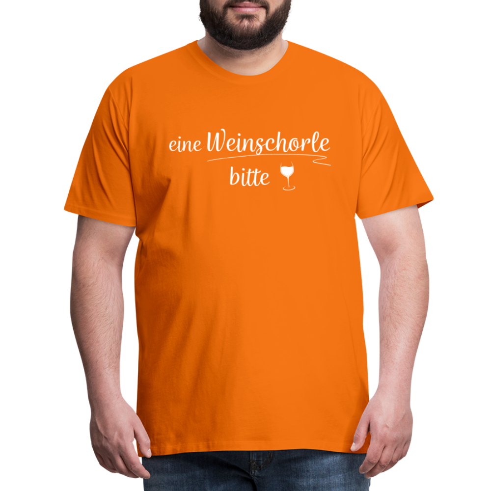 eine Weinschorle bitte - Männer T-Shirt - Orange