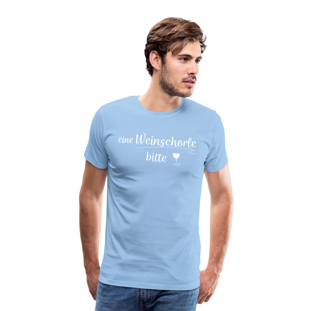 eine Weinschorle bitte - Männer T-Shirt - Sky