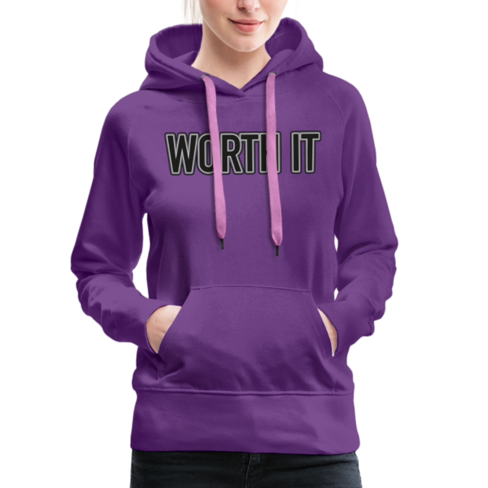 Worth it - Frauen Hoodie - Purple