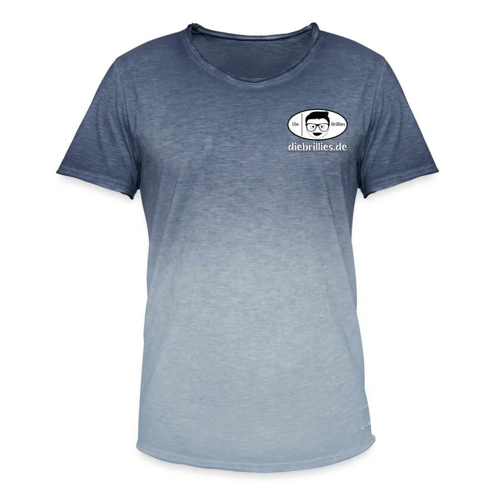 Die Brillies Fanedition - Männer T-Shirt mit Farbverlauf - Dip Dye Blau