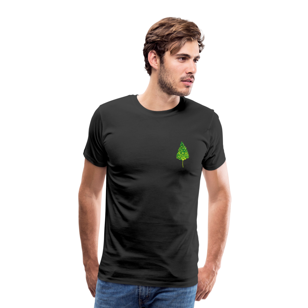 Das Blatt - Männer T-Shirt - Schwarz