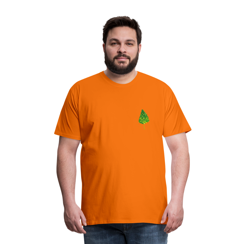 Das Blatt - Männer T-Shirt - Orange