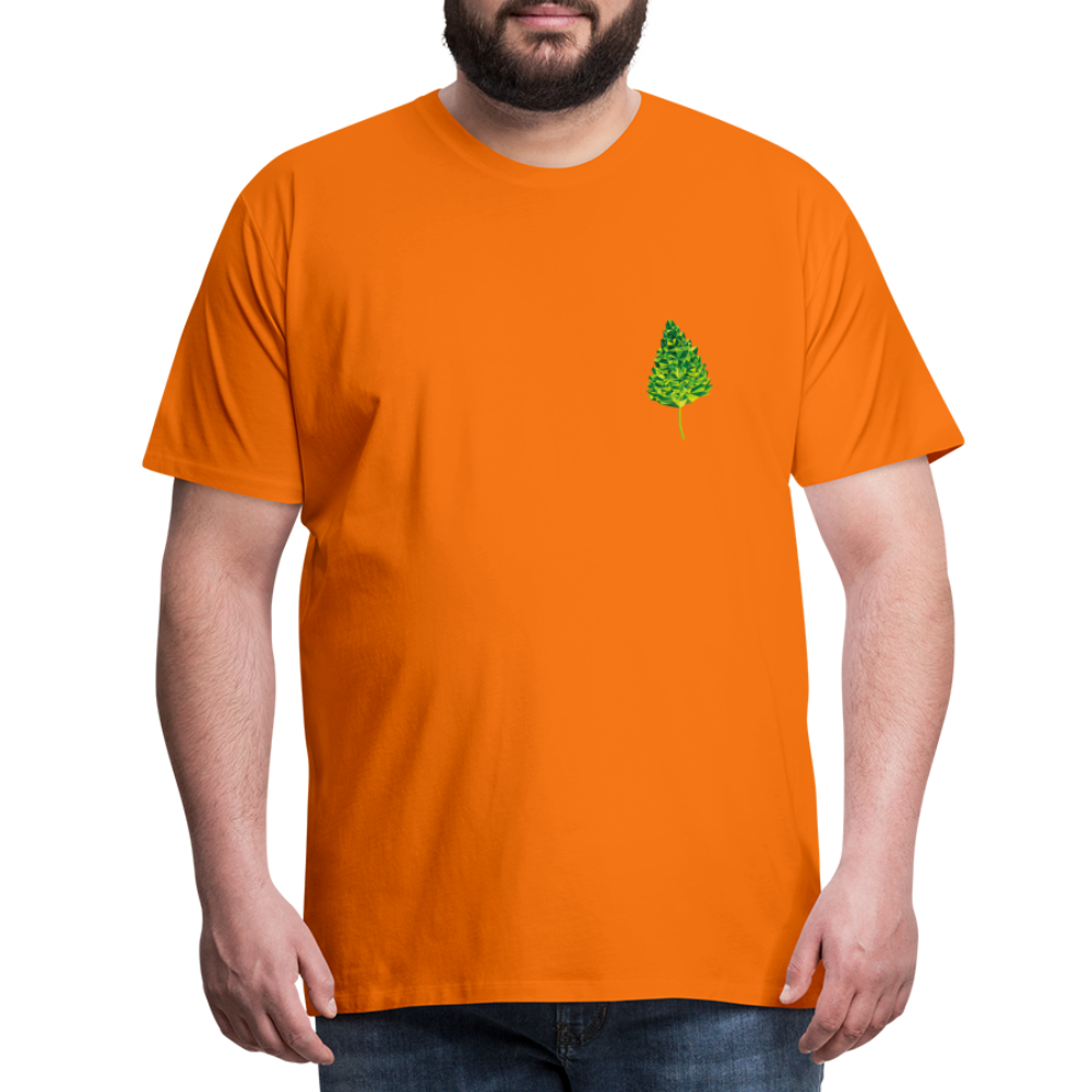 Das Blatt - Männer T-Shirt - Orange