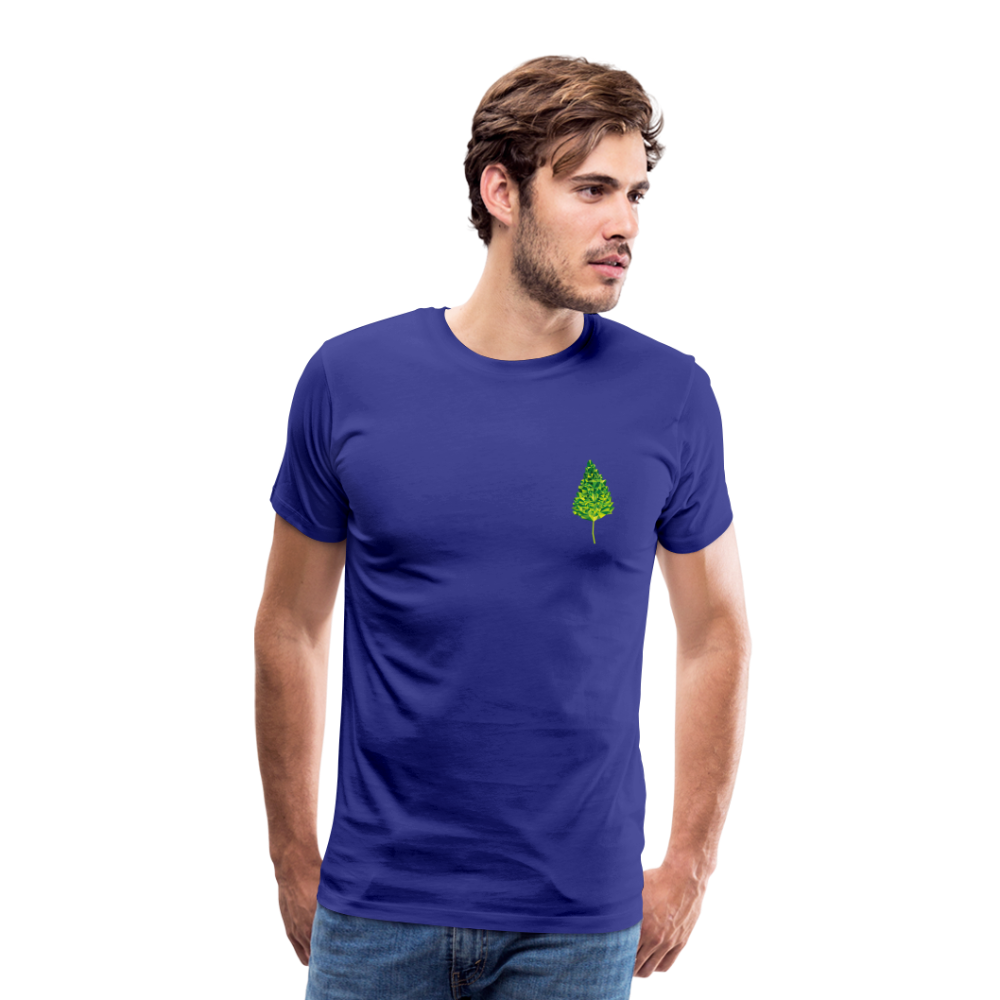 Das Blatt - Männer T-Shirt - Königsblau