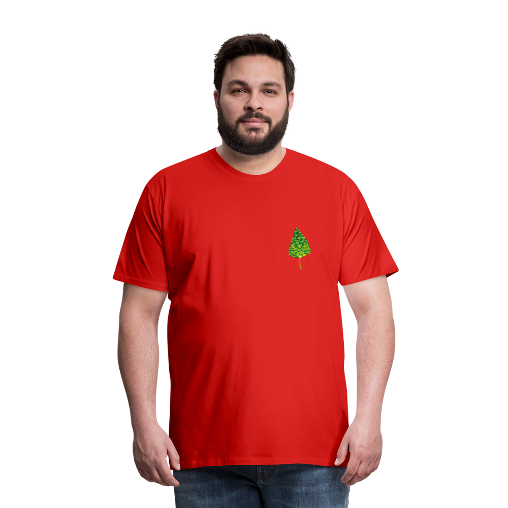 Das Blatt - Männer T-Shirt - Rot