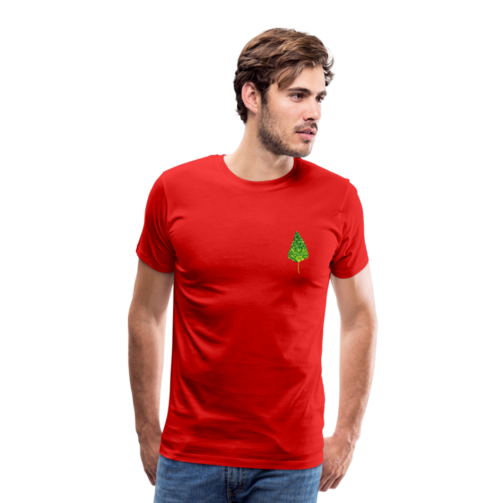 Das Blatt - Männer T-Shirt - Rot