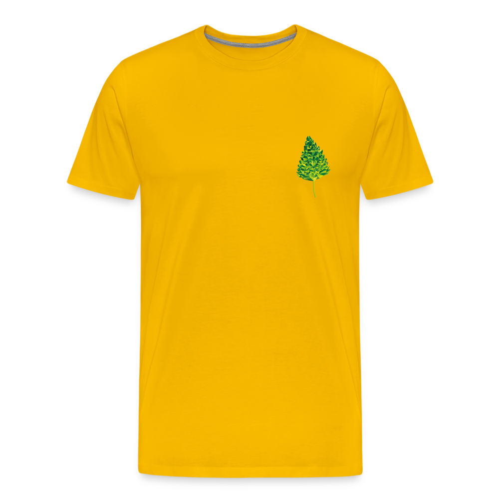Das Blatt - Männer T-Shirt - Sonnengelb