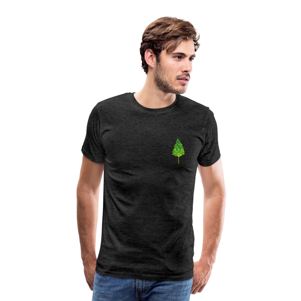 Das Blatt - Männer T-Shirt - Anthrazit