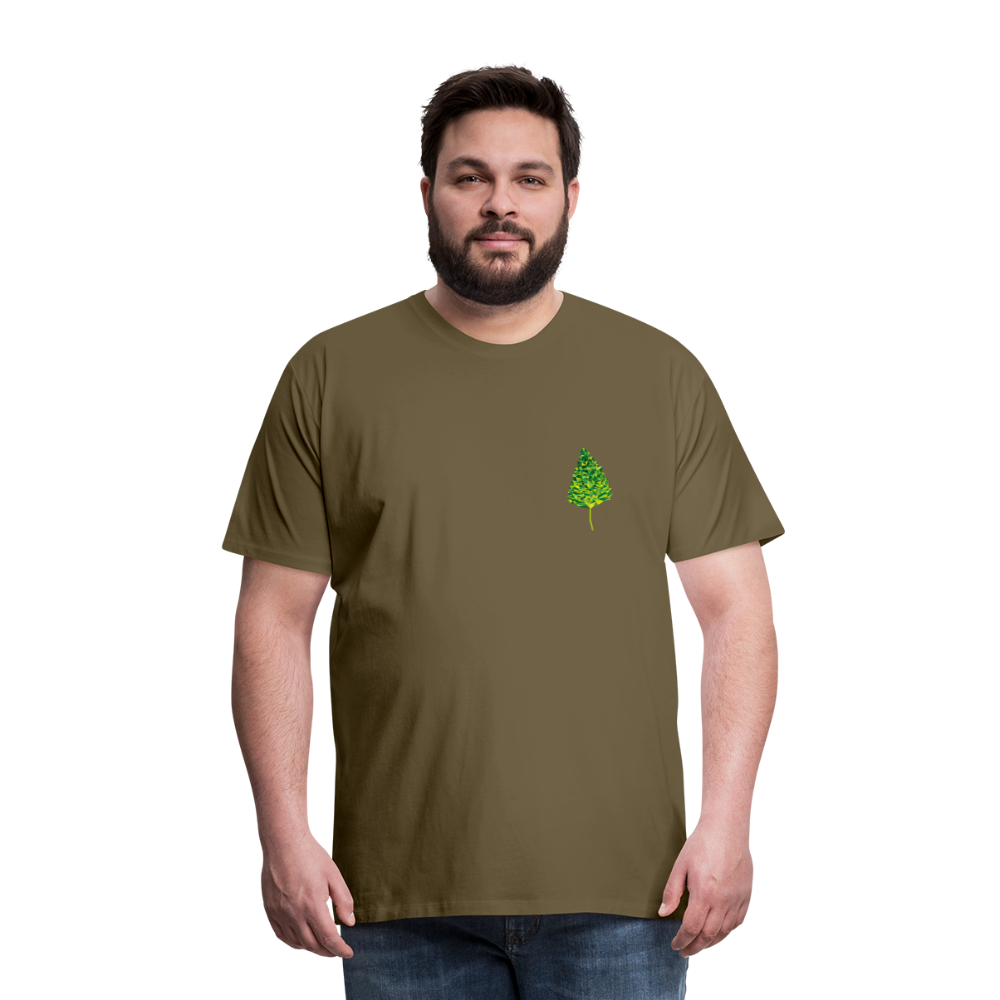 Das Blatt - Männer T-Shirt - Khaki