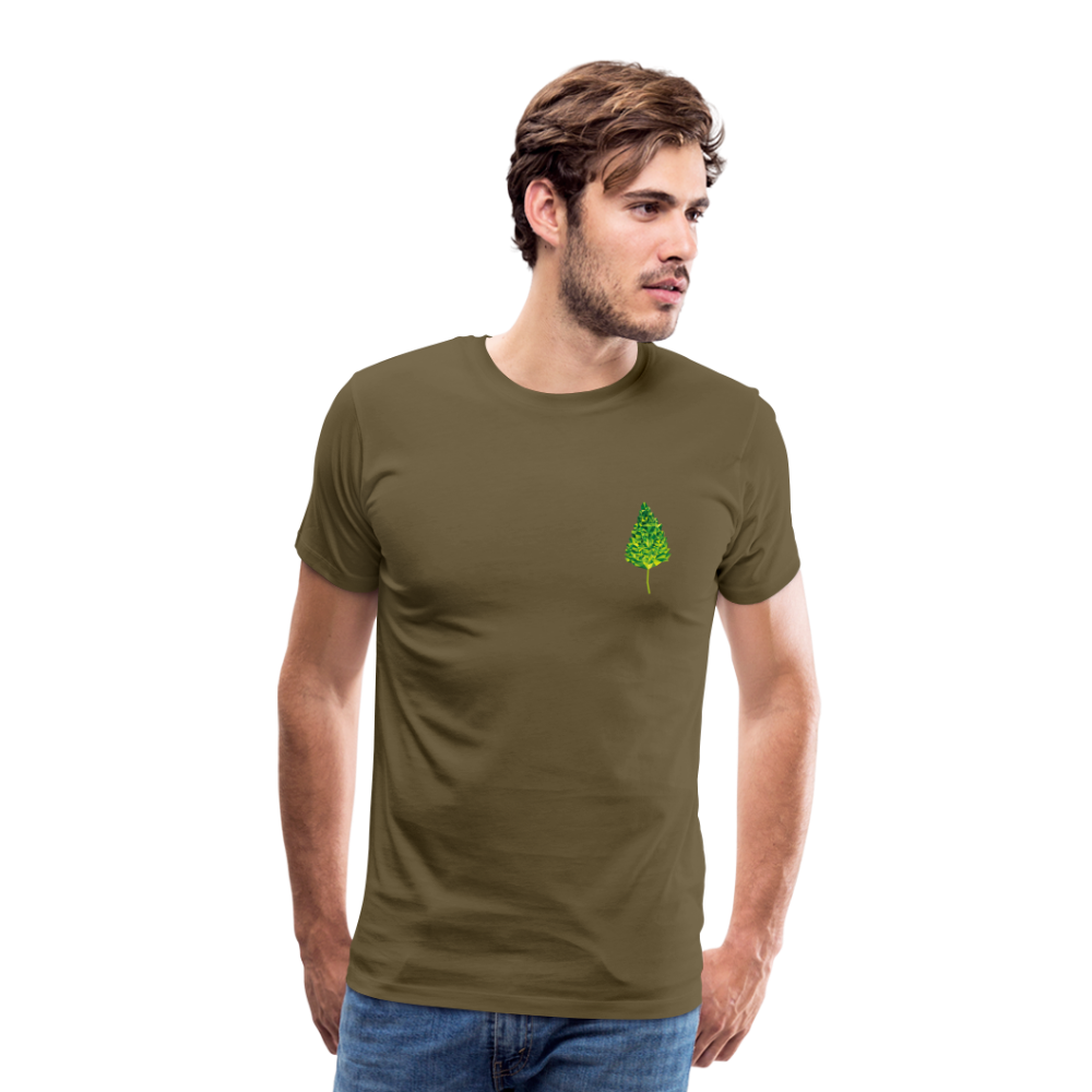 Das Blatt - Männer T-Shirt - Khaki