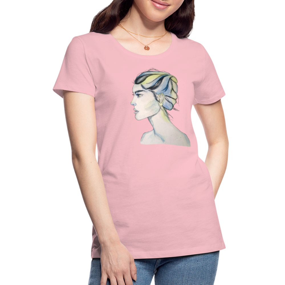 Portrait - Frauen T-Shirt - Hellrosa