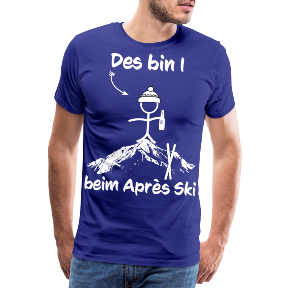 Des bin I beim Après Ski - Männer T-Shirt - Königsblau