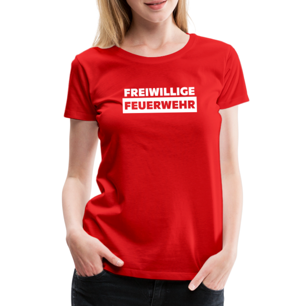 Freiwillige Feuerwehr - Frauen T-Shirt - Rot