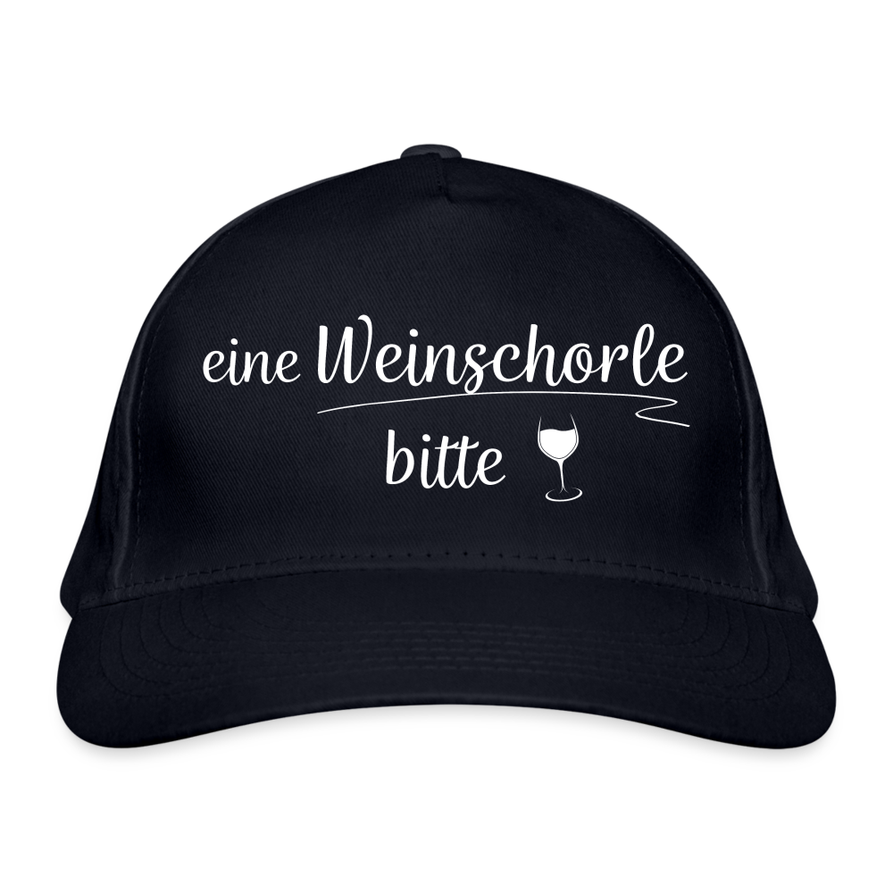 eine Weinschorle bitte - Bio-Baseballkappe - Navy