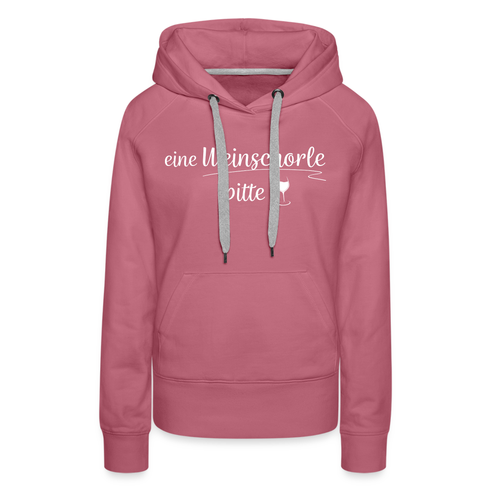 eine Weinschorle bitte - Frauen Premium Hoodie - Malve