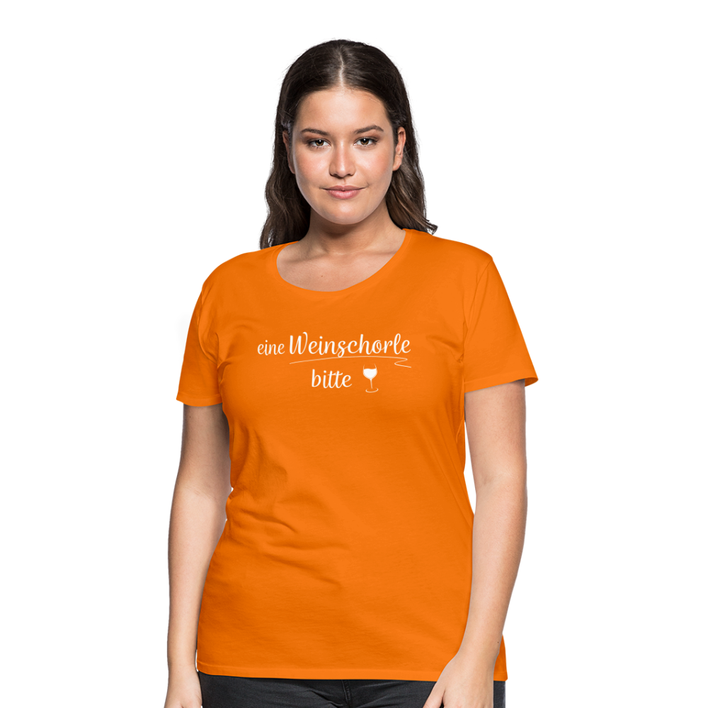 eine Weinschorle bitte - Frauen T-Shirt - Orange