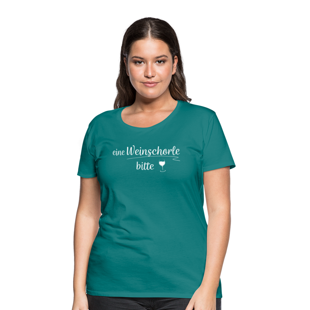 eine Weinschorle bitte - Frauen T-Shirt - Divablau
