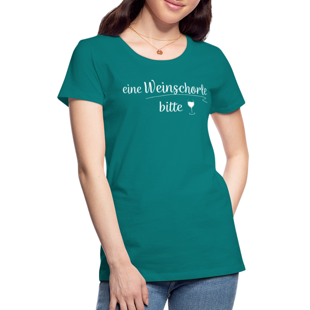 eine Weinschorle bitte - Frauen T-Shirt - Divablau