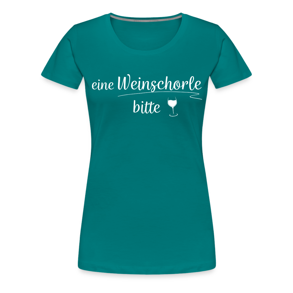 eine Weinschorle bitte - Frauen T-Shirt - Divablau