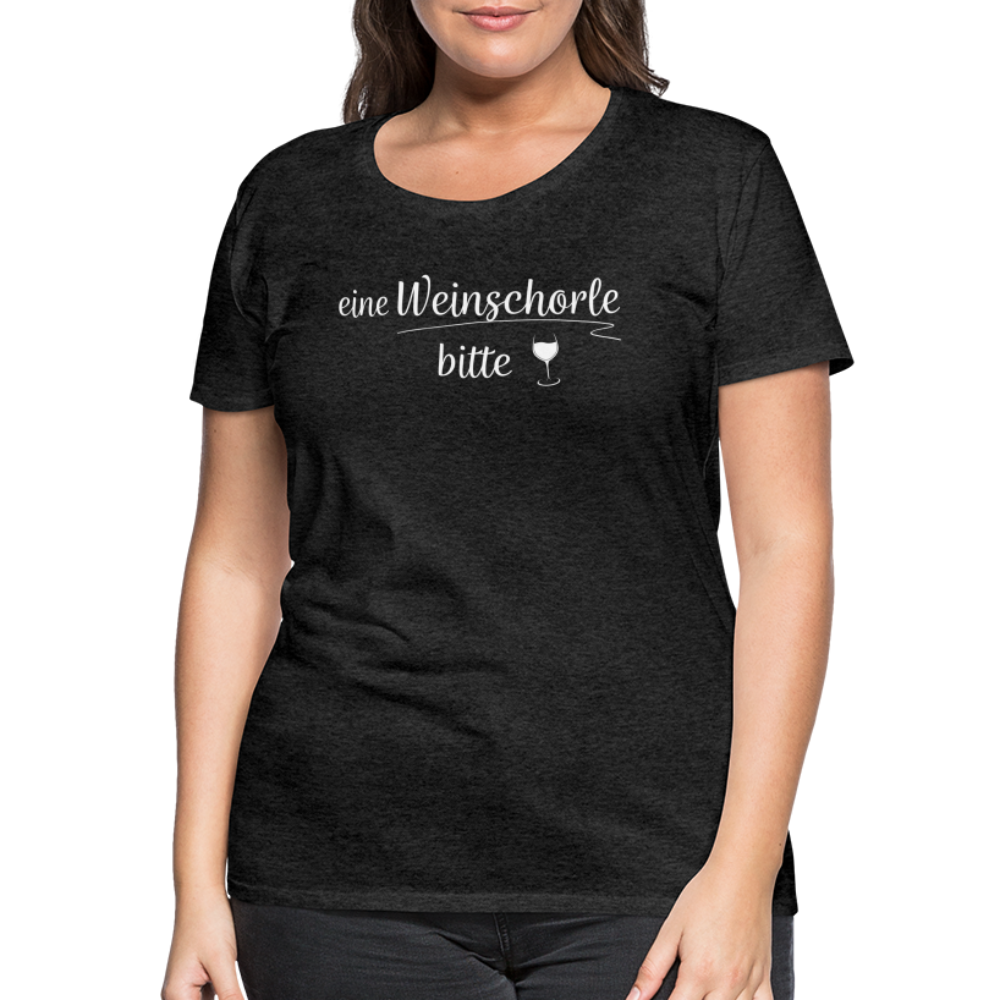 eine Weinschorle bitte - Frauen T-Shirt - Anthrazit