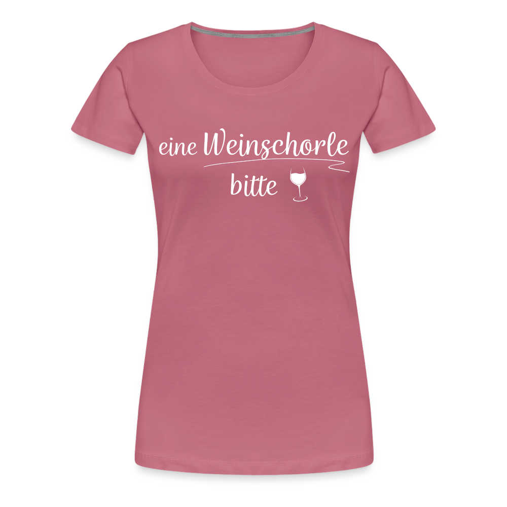 eine Weinschorle bitte - Frauen T-Shirt - Malve
