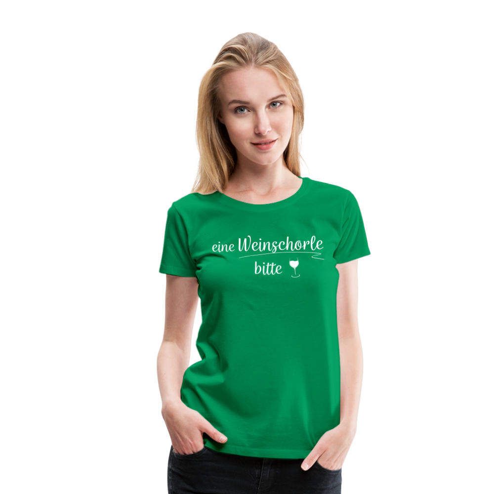 eine Weinschorle bitte - Frauen T-Shirt - Kelly Green