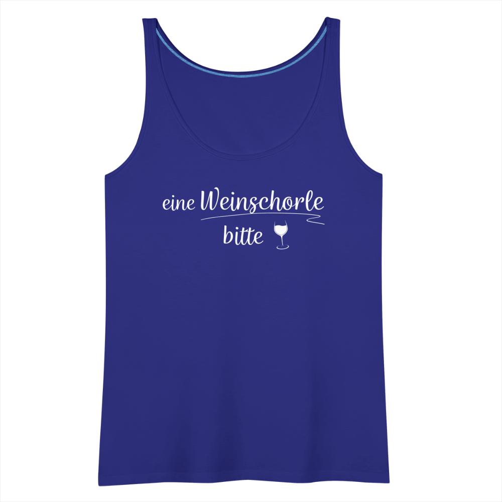 eine Weinschorle bitte - Frauen Tank Top - Königsblau