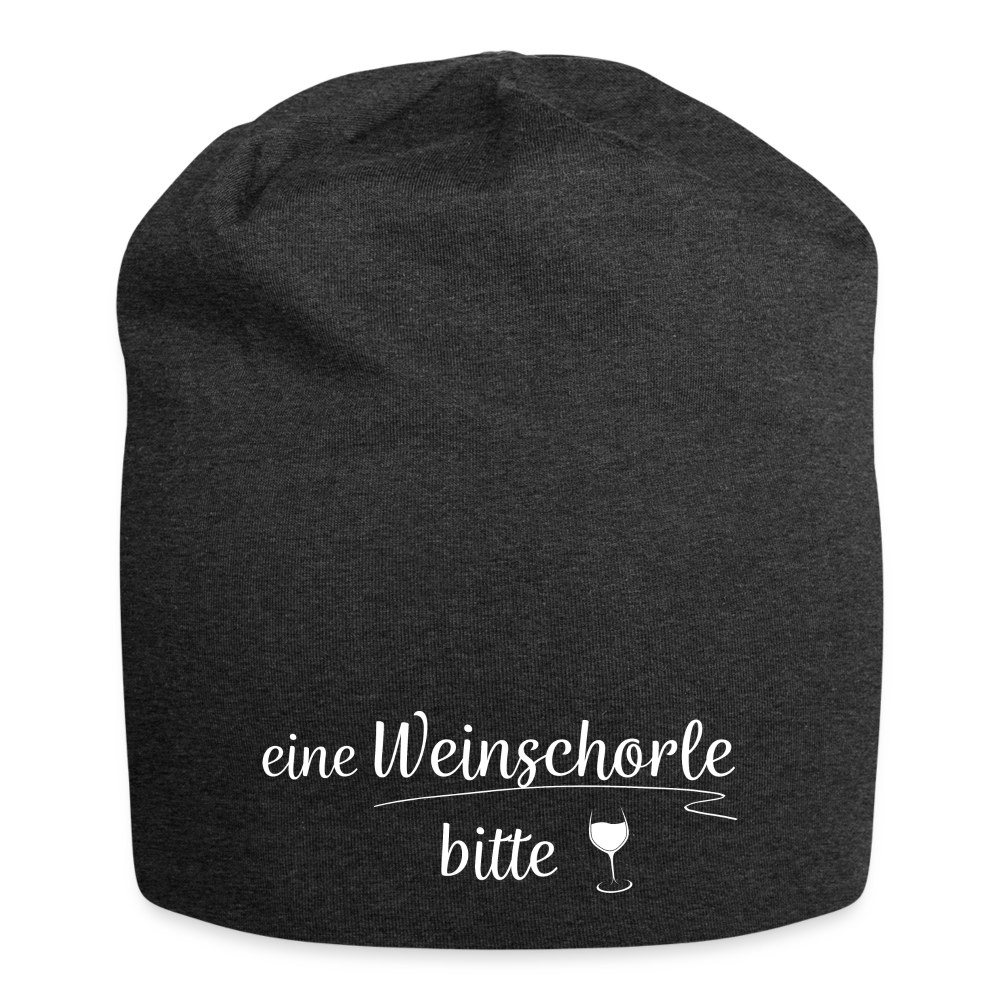 eine Weinschorle bitte - Jersey-Beanie - Anthrazit