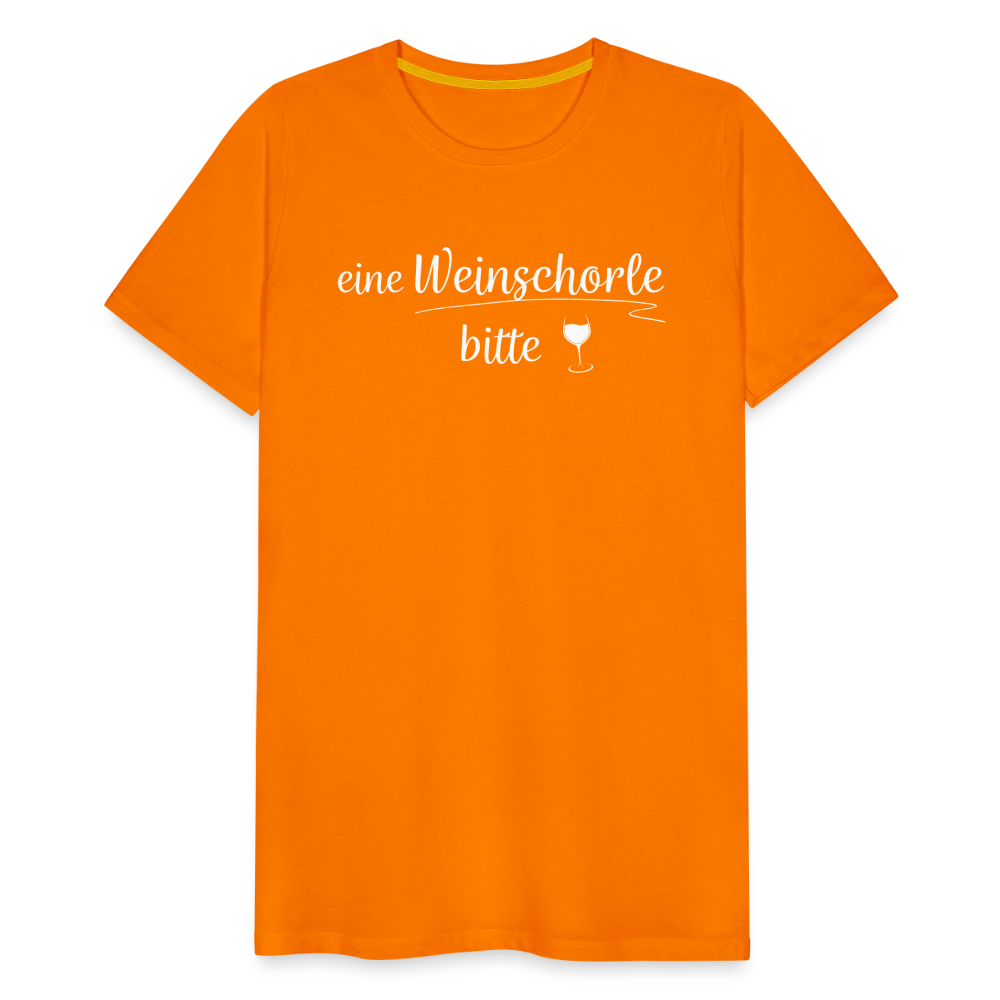 eine Weinschorle bitte - Männer T-Shirt - Orange