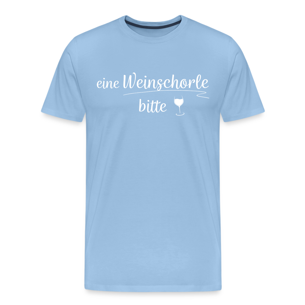 eine Weinschorle bitte - Männer T-Shirt - Sky
