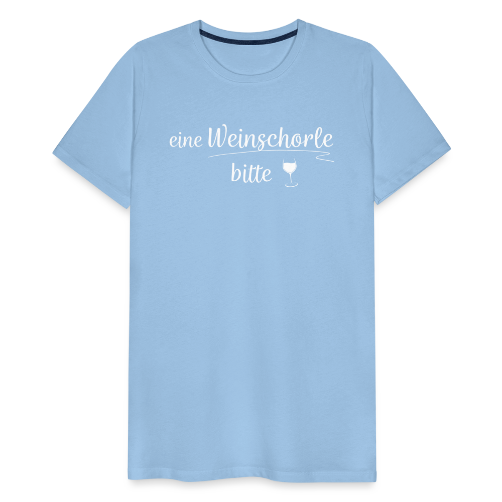 eine Weinschorle bitte - Männer T-Shirt - Sky