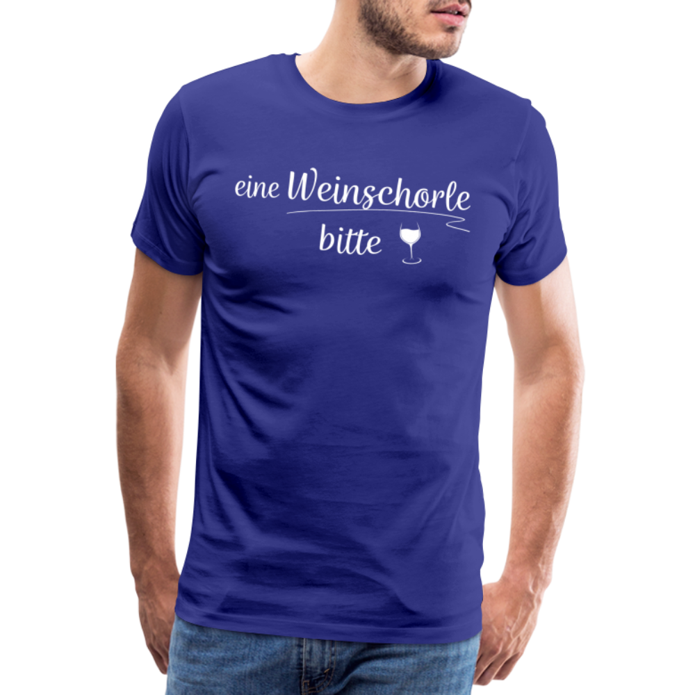 eine Weinschorle bitte - Männer T-Shirt - Königsblau