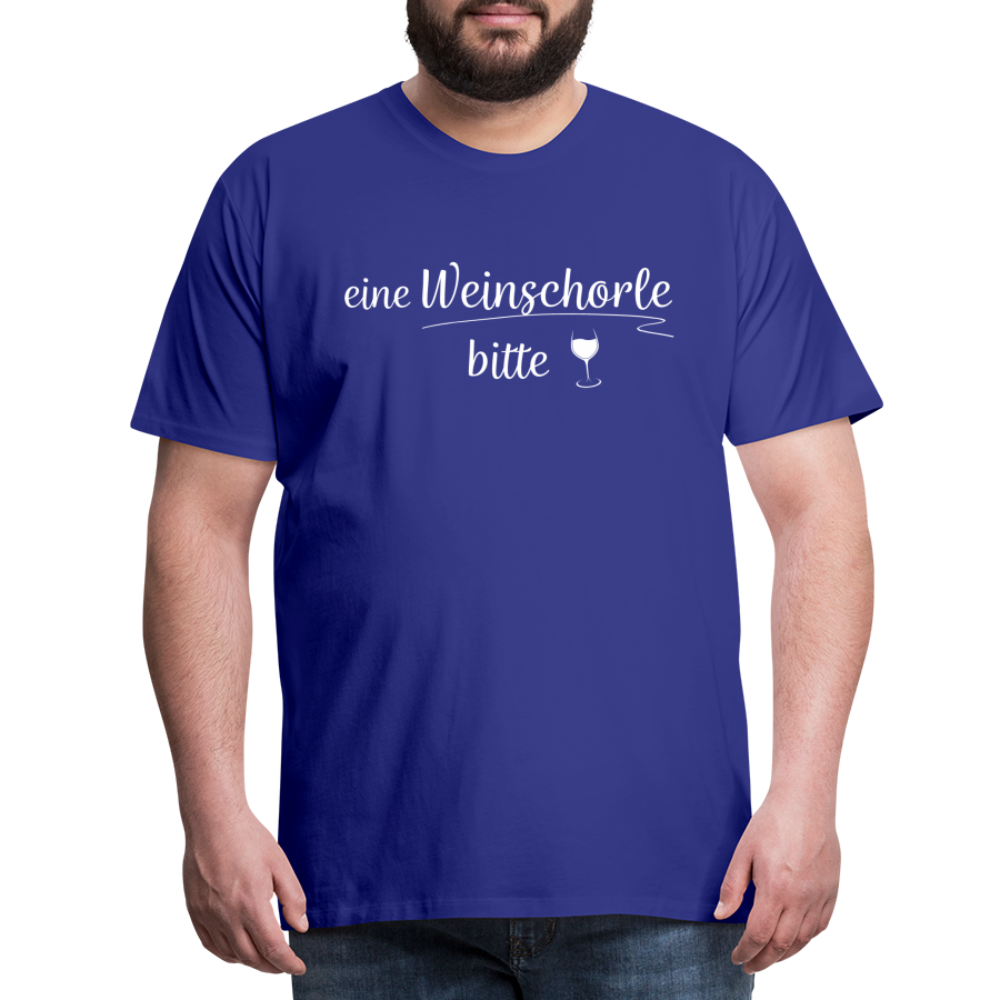 eine Weinschorle bitte - Männer T-Shirt - Königsblau