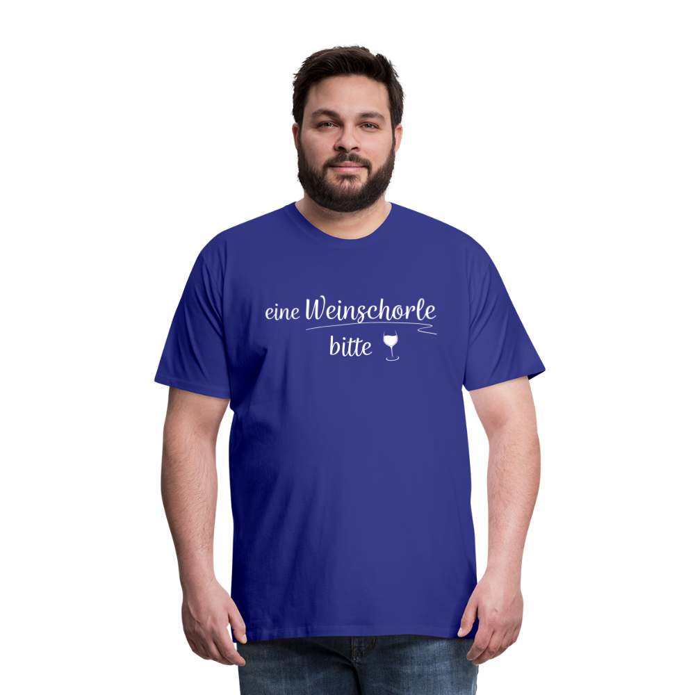 eine Weinschorle bitte - Männer T-Shirt - Königsblau