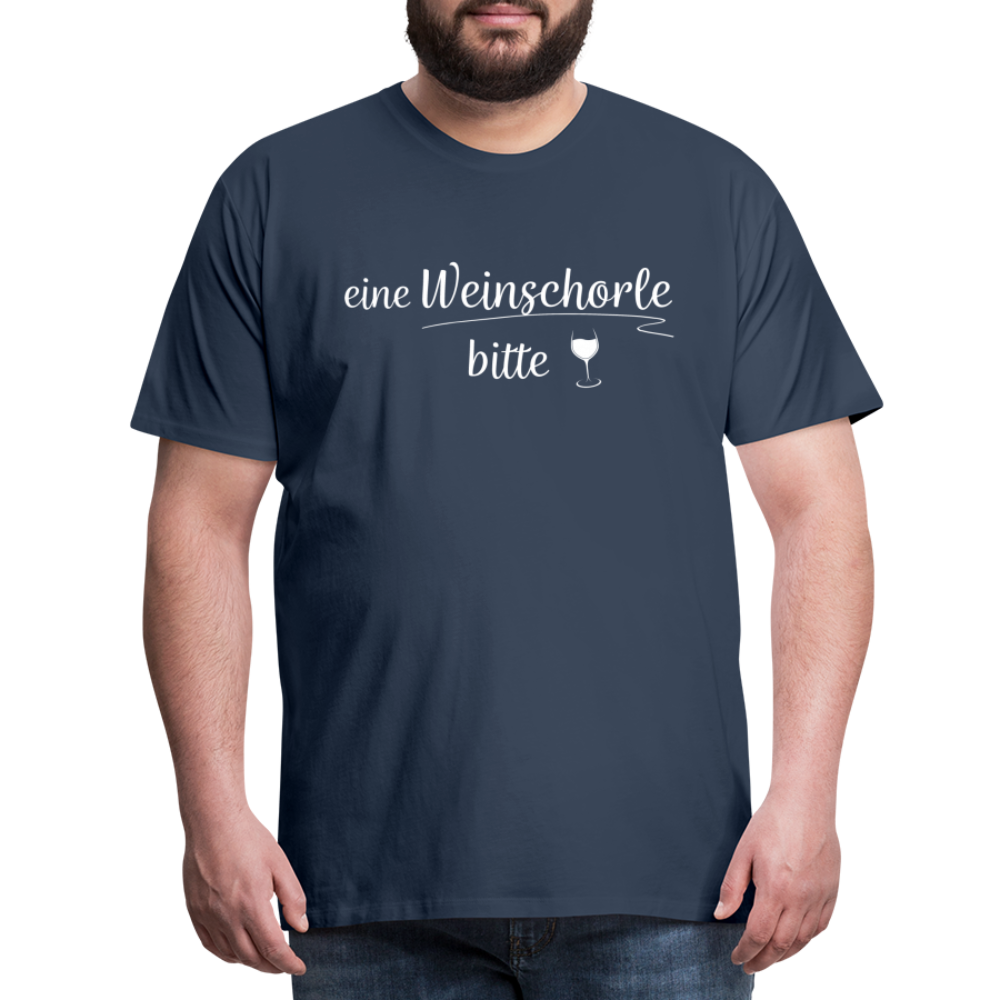 eine Weinschorle bitte - Männer T-Shirt - Navy
