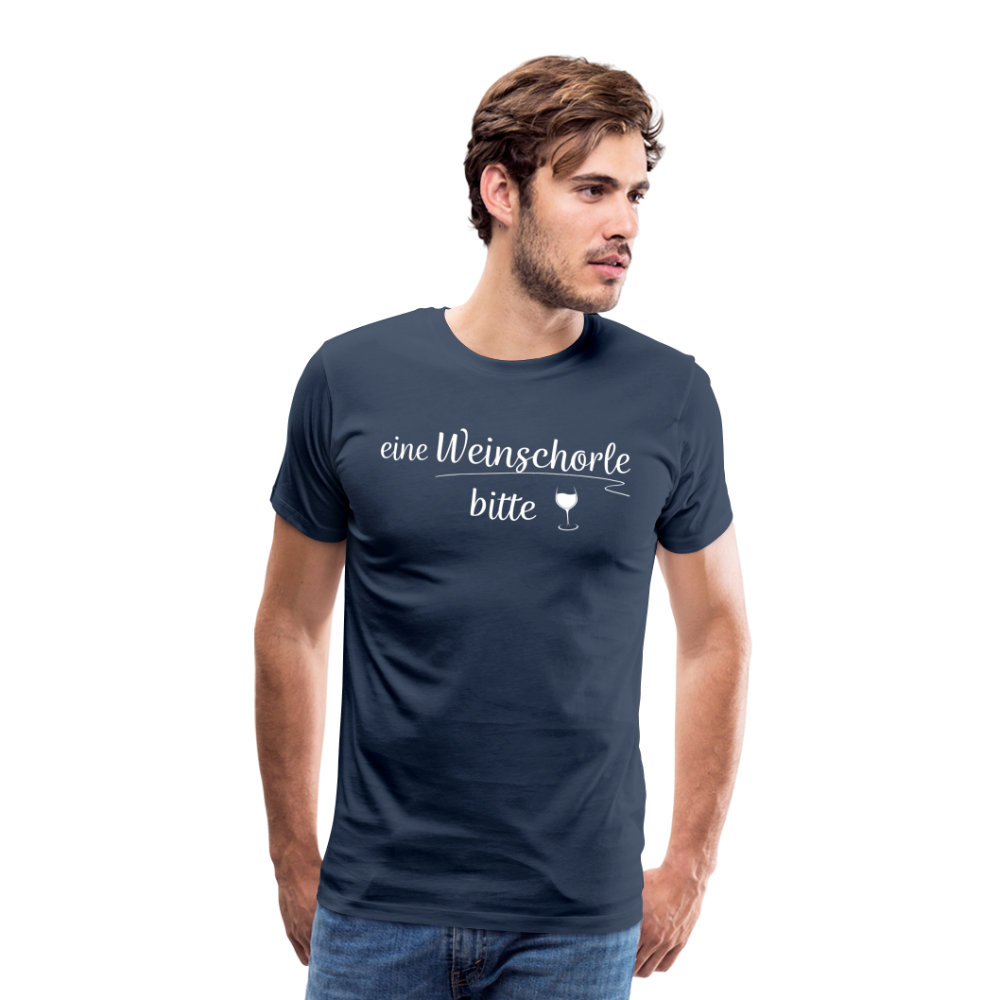 eine Weinschorle bitte - Männer T-Shirt - Navy