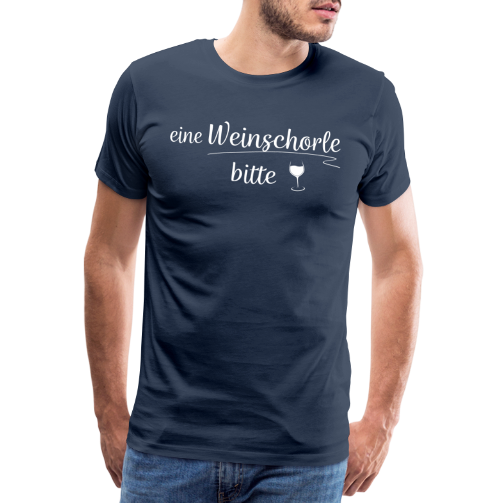 eine Weinschorle bitte - Männer T-Shirt - Navy