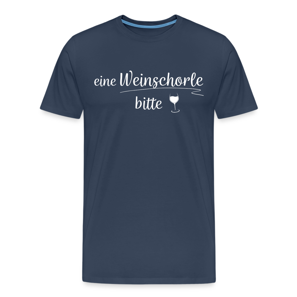 eine Weinschorle bitte - Männer T-Shirt - Navy