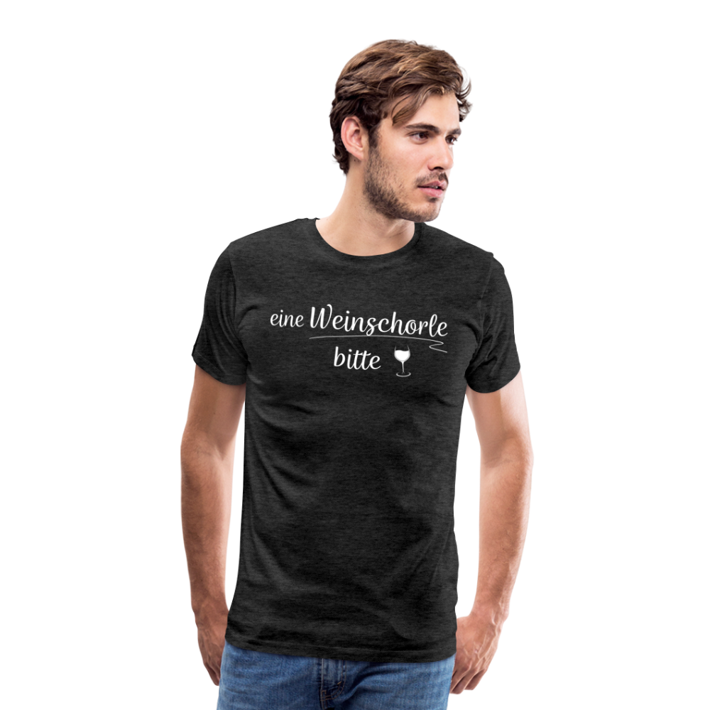 eine Weinschorle bitte - Männer T-Shirt - Anthrazit