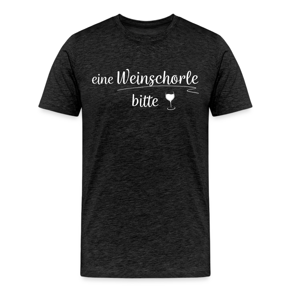 eine Weinschorle bitte - Männer T-Shirt - Anthrazit