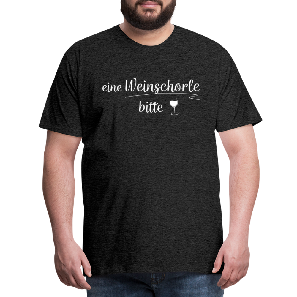 eine Weinschorle bitte - Männer T-Shirt - Anthrazit