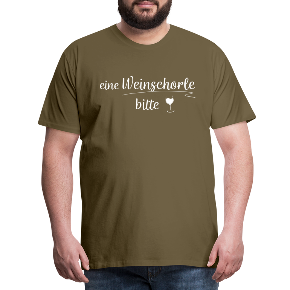 eine Weinschorle bitte - Männer T-Shirt - Khaki