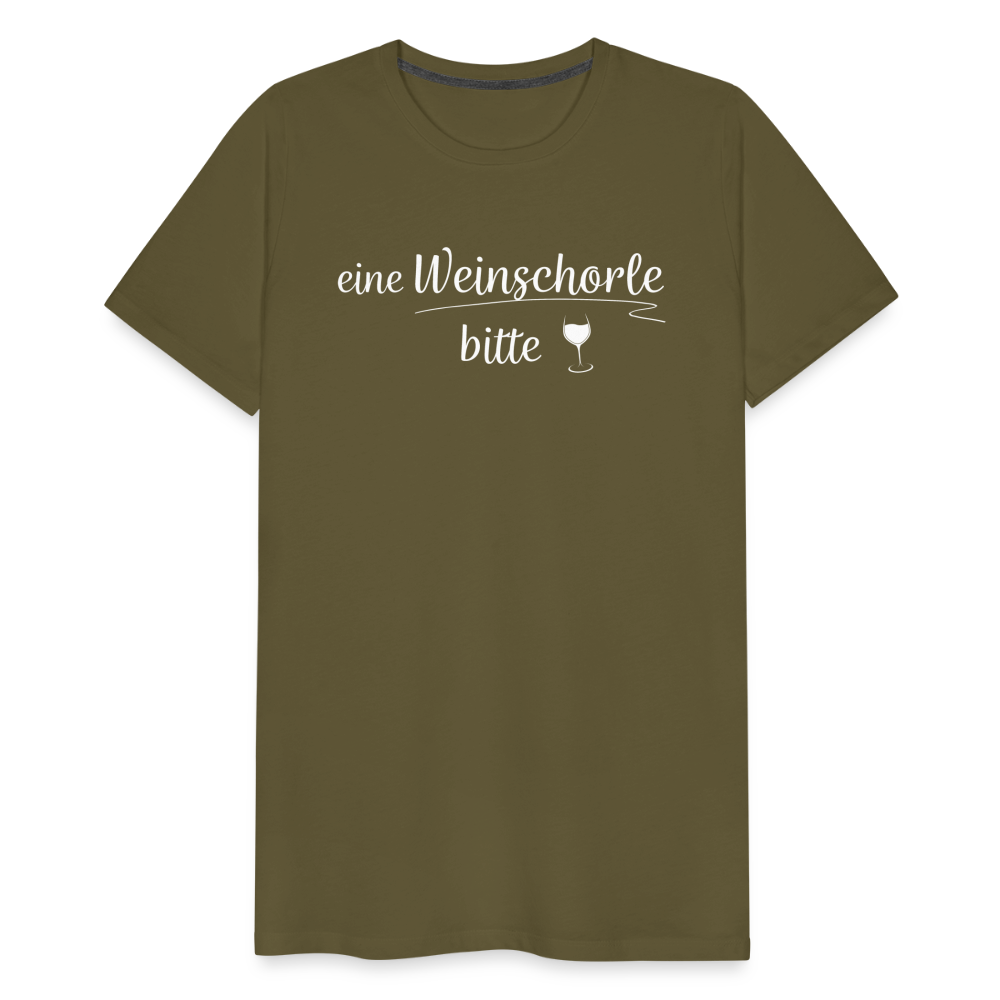 eine Weinschorle bitte - Männer T-Shirt - Khaki