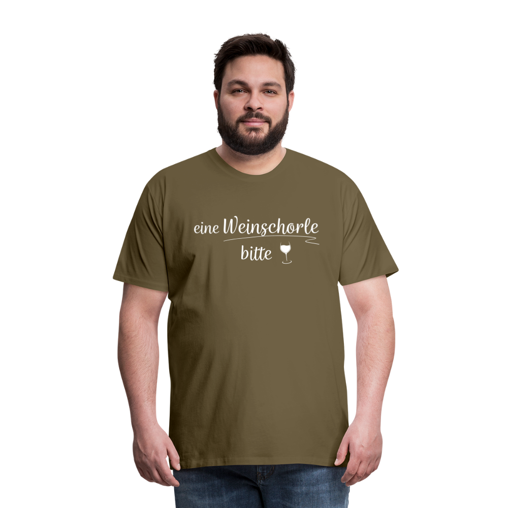 eine Weinschorle bitte - Männer T-Shirt - Khaki