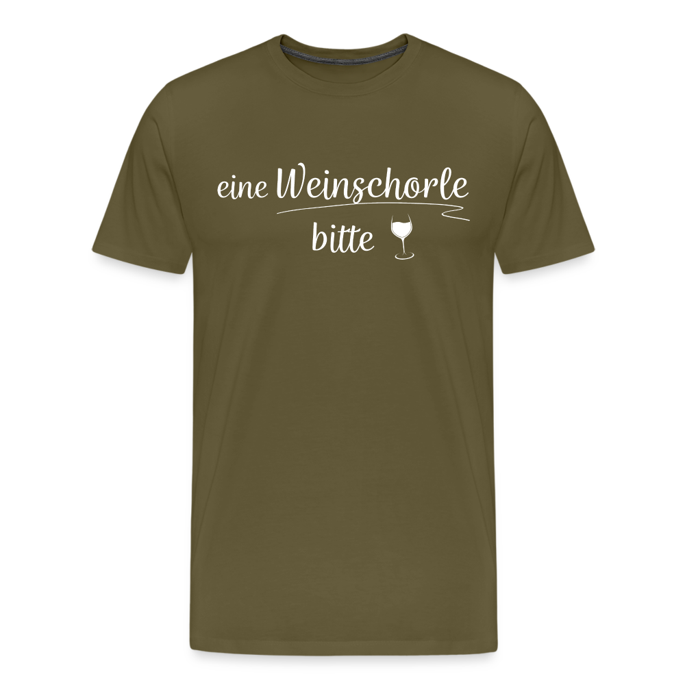 eine Weinschorle bitte - Männer T-Shirt - Khaki