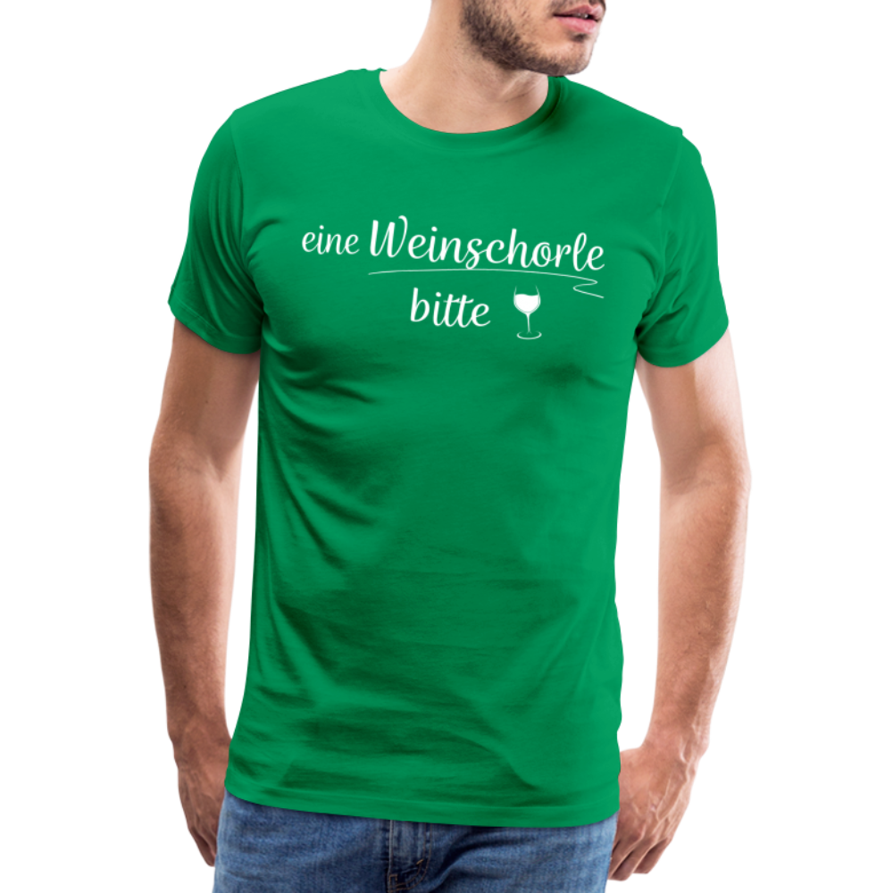 eine Weinschorle bitte - Männer T-Shirt - Kelly Green